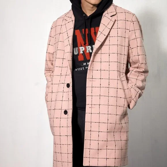 ジャケット・アウター SUPREME WOOL WINDOWPANE OVERCOAT Supreme Wool Windowpane Overcoat (FW19) - $568